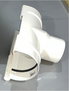 ABLAUFSTUTZEN, WEISS, 125 MM