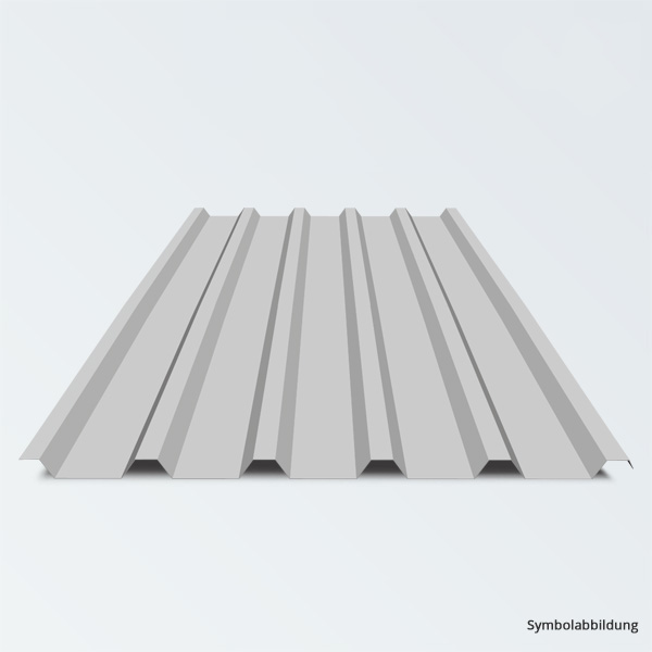 TRAPEZBLECH PROFIL 35.207 0,63MM GRAUALUMINIUM MIT VLIES 4,00M