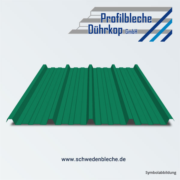 TRAPEZBLECH PROFIL 40/250 MOOSGRÜN 4,00M