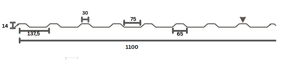 2. WAHL TRAPEZBLECH PROFIL 16/137 MIT VLIES ROTBRAUN 2,00M