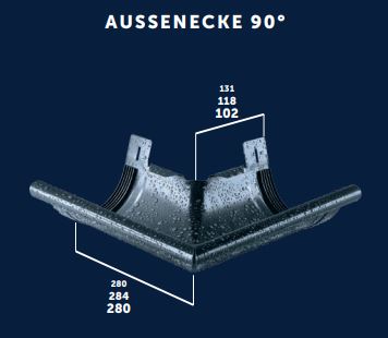 RINNENAUSSENWINKEL 90°