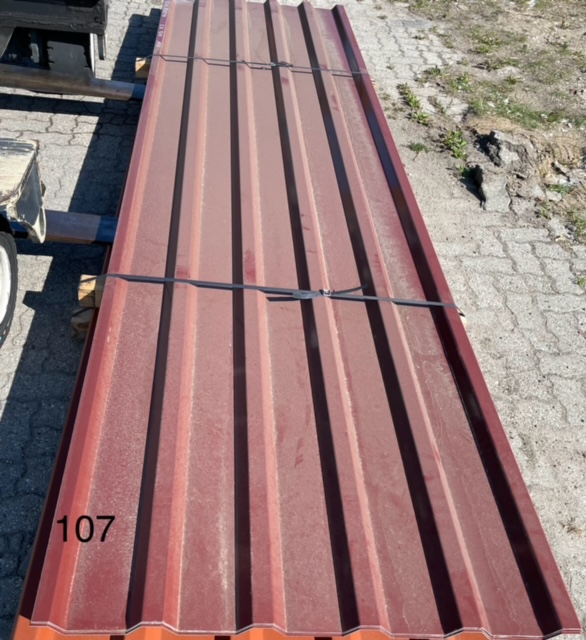 EK107 35.207 MIT VLIES ROTBRAUN ./. 3 X 4,0 M