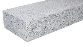 GRANIT BLOCKSTUFE GRAU 15X35X100CM ALLS. GESÄGT + OF GEFLAMMT