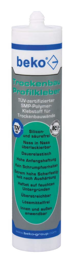 TROCKENBAU PROFILKLEBER , WEISS