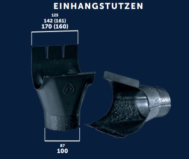 FALLROHR-ABLAUFSTUTZEN 100MM