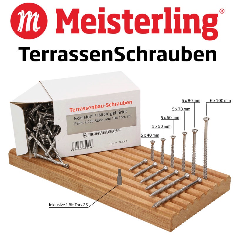 TERRASSENSCHRAUBEN 6X100MM