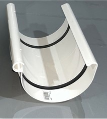 RINNENVERBINDER, WEISS, 125 MM