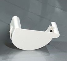 ENDSTÜCK RECHTS, WEISS, 125 MM