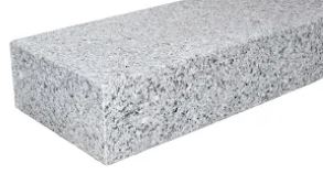 GRANIT BLOCKSTUFE GRAU 15X35X100CM ALLS. GESÄGT + OF GEFLAMMT