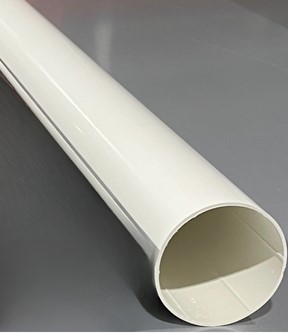2 M FALLROHR, WEISS, 125 MM